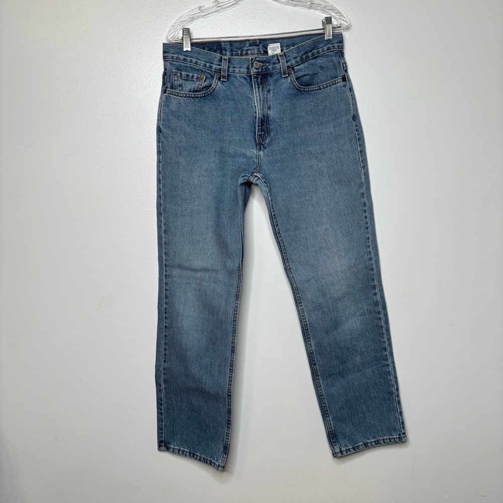 Vintage 2000s Y2K Levi’s Denim 505 Lower Rise Straight Leg Blue Jeans Size 12 M